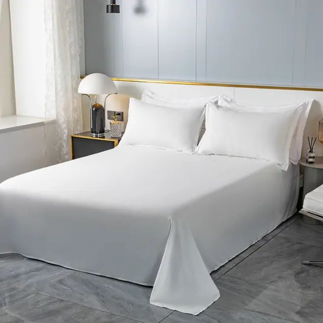 Drap blanc 3 places
