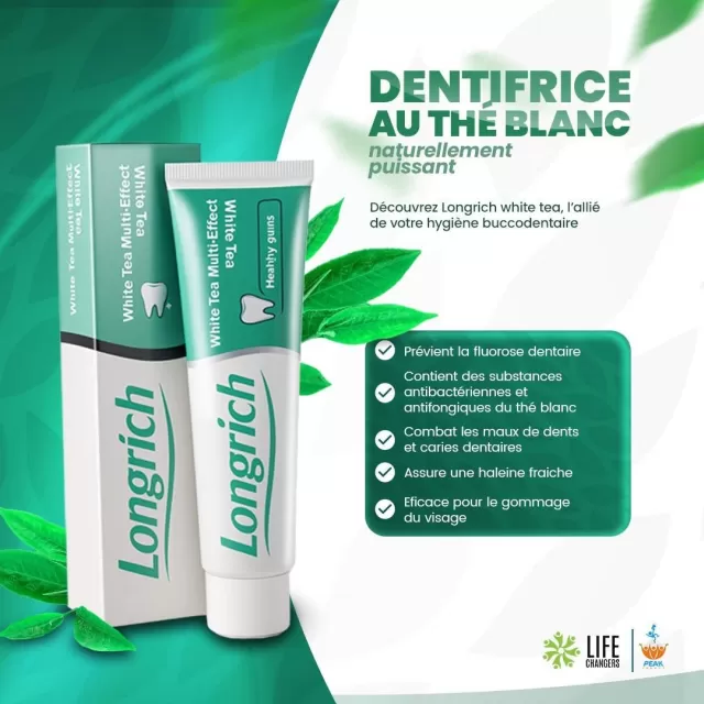 Dentrifice au thé blanc