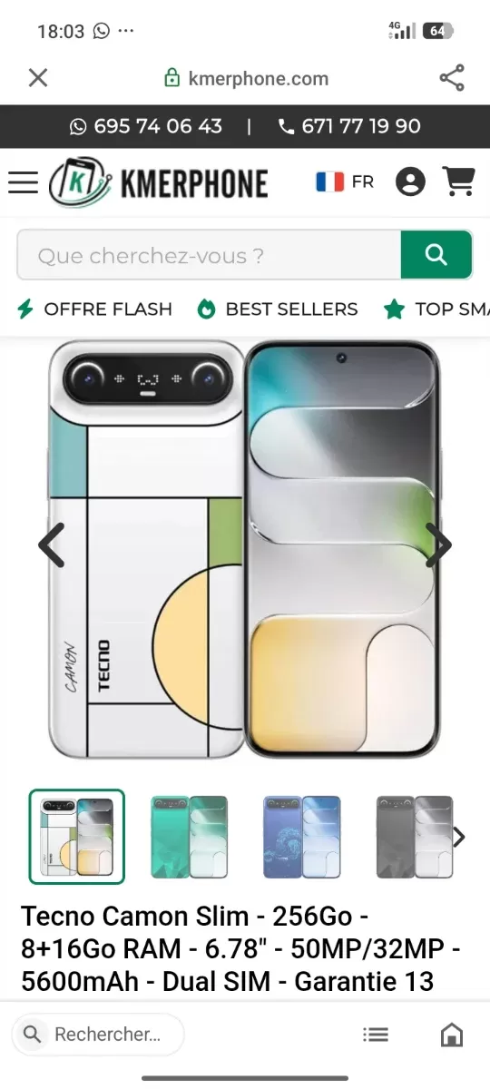 Tecno Camon Slim
