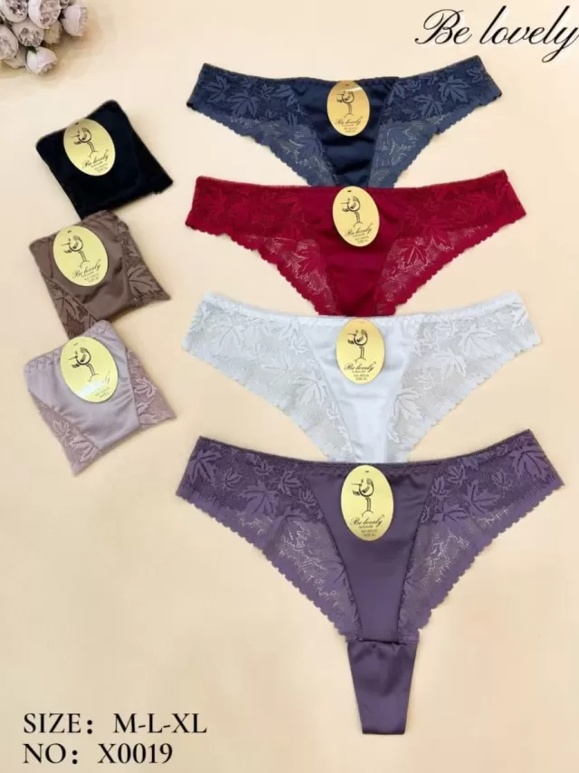 String dentelle satin