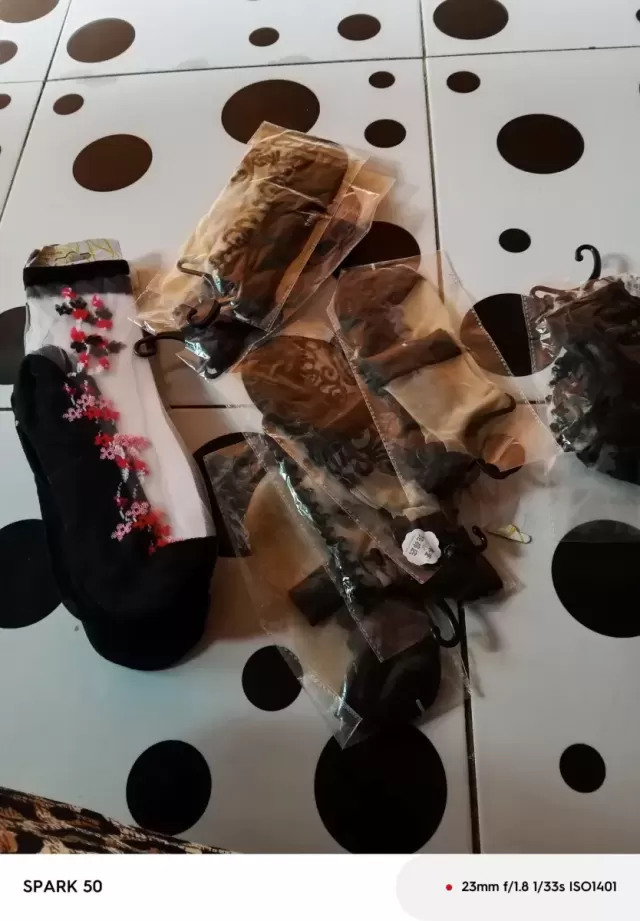 Chaussettes à fleurs