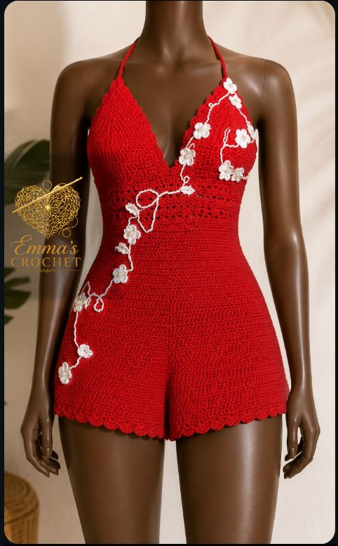 Combi short crocheté