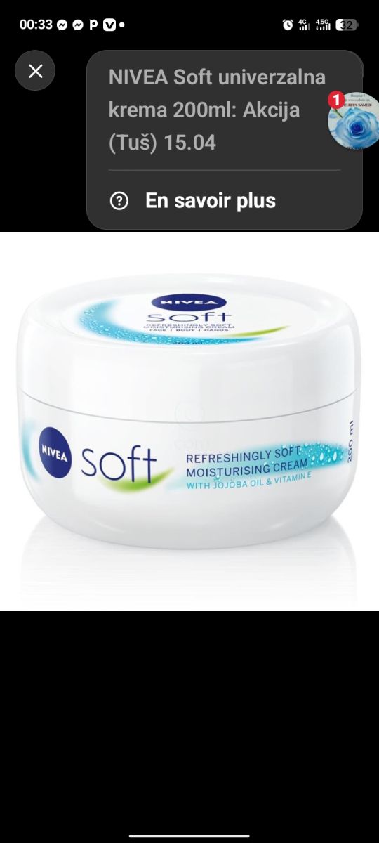 Crème hydratante légère pour aider à garder la peau douce. À proposer pour les soins quotidiens du visage, des mains et