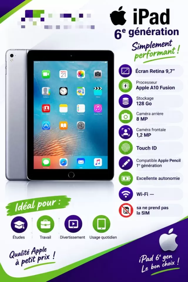 IPAD 6eme Generation