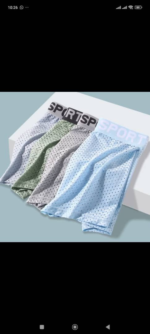 Men's Breathable Mesh Boxer Shorts 4-Piece Set