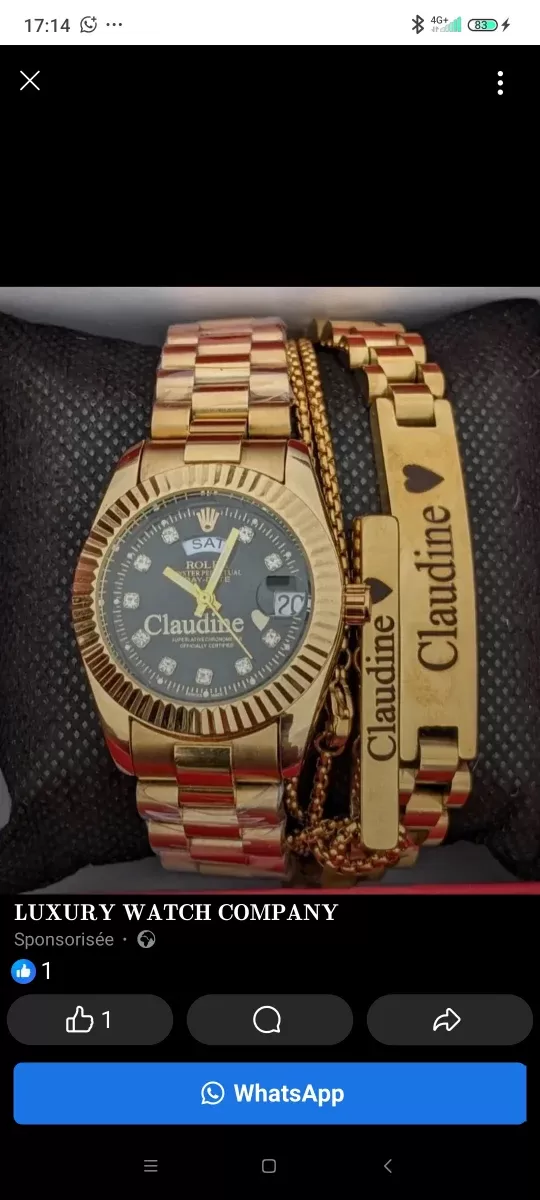Montre Rolex or